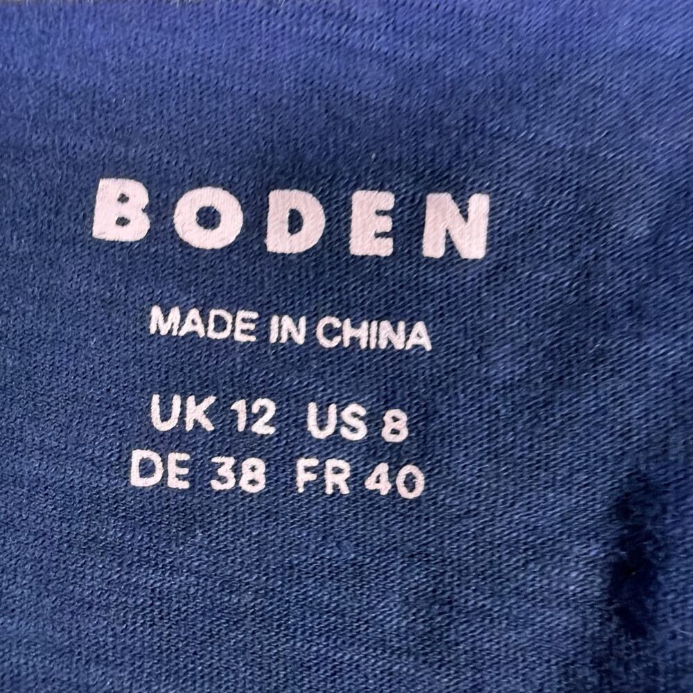 Boden Peggy Top tank navy gold sparkle womens 8 minimalist festival career - Picture 9 of 13